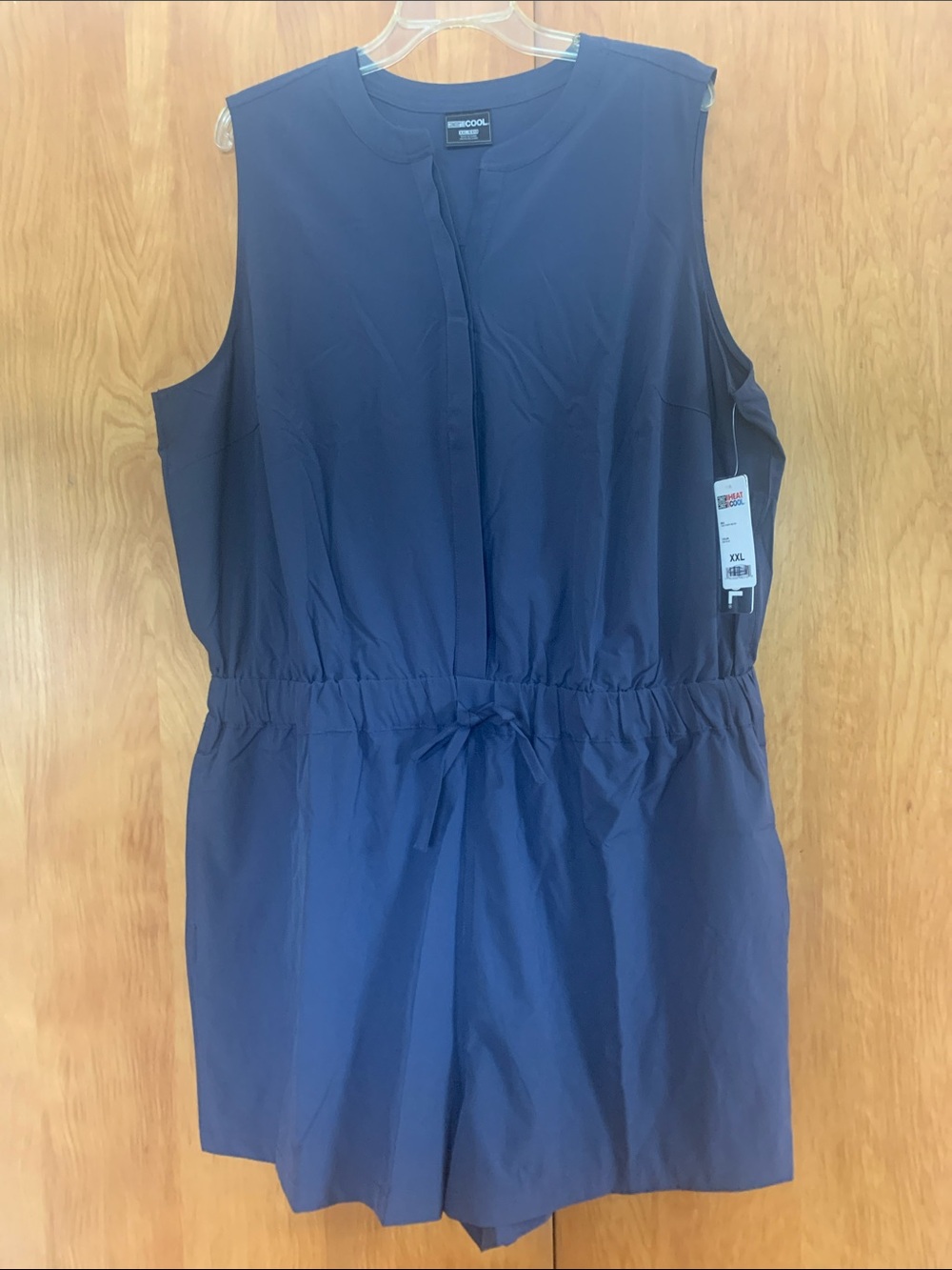 NWT 32 Degrees Cool Navy Sleeveless Performance Sport Romper sz XXL